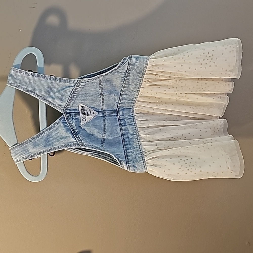 Osh Kosh Overall Dress w Tulle Skirt - Picture 6 of 7